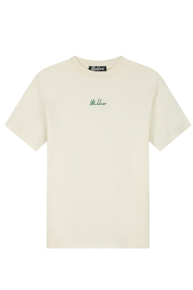 MEN SPLIT T SHIRT MM1 HS25 19 727 OFF-WHITE/GREEN